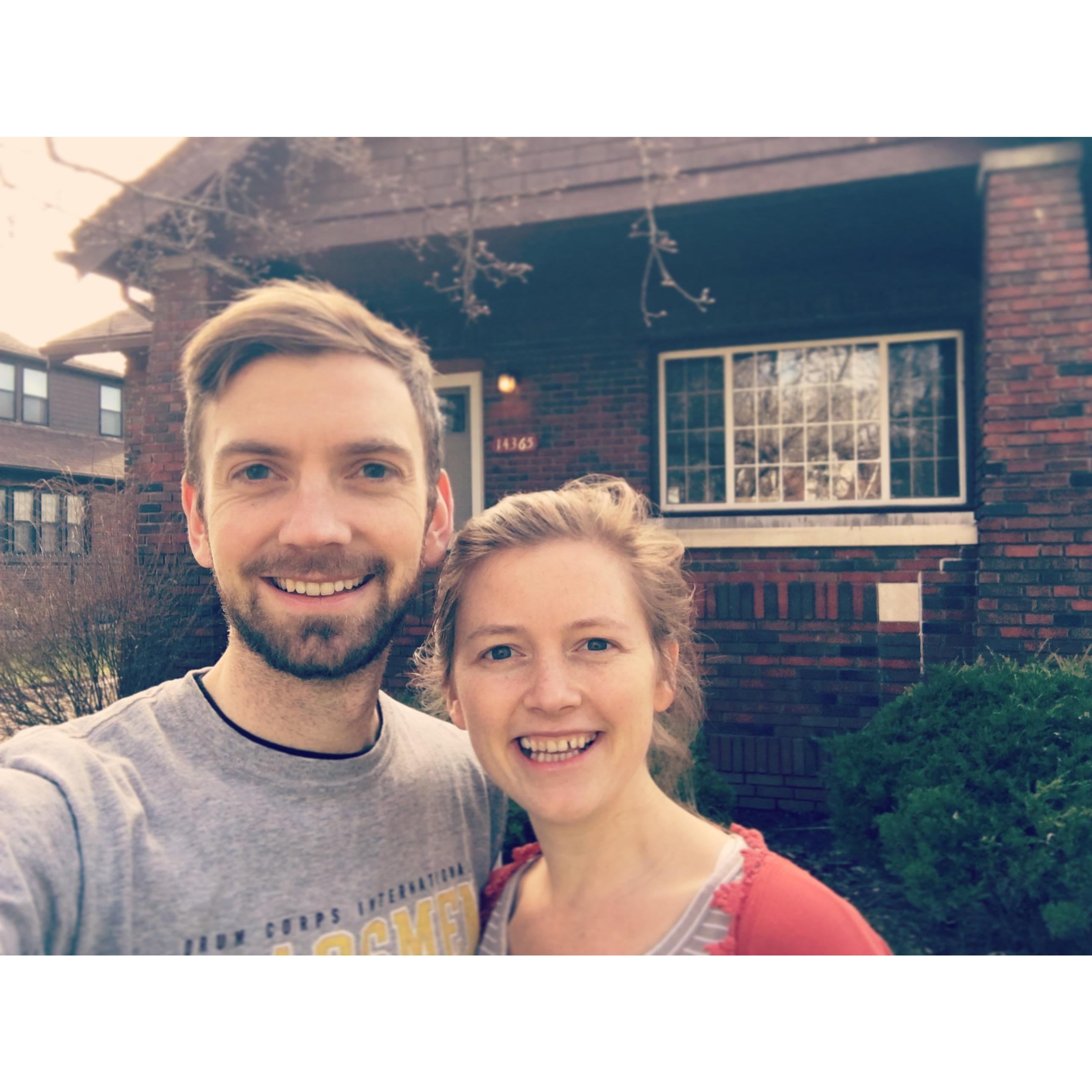 April 2017 - After months of renovations, we finally moved into our beautiful home in Detroit!