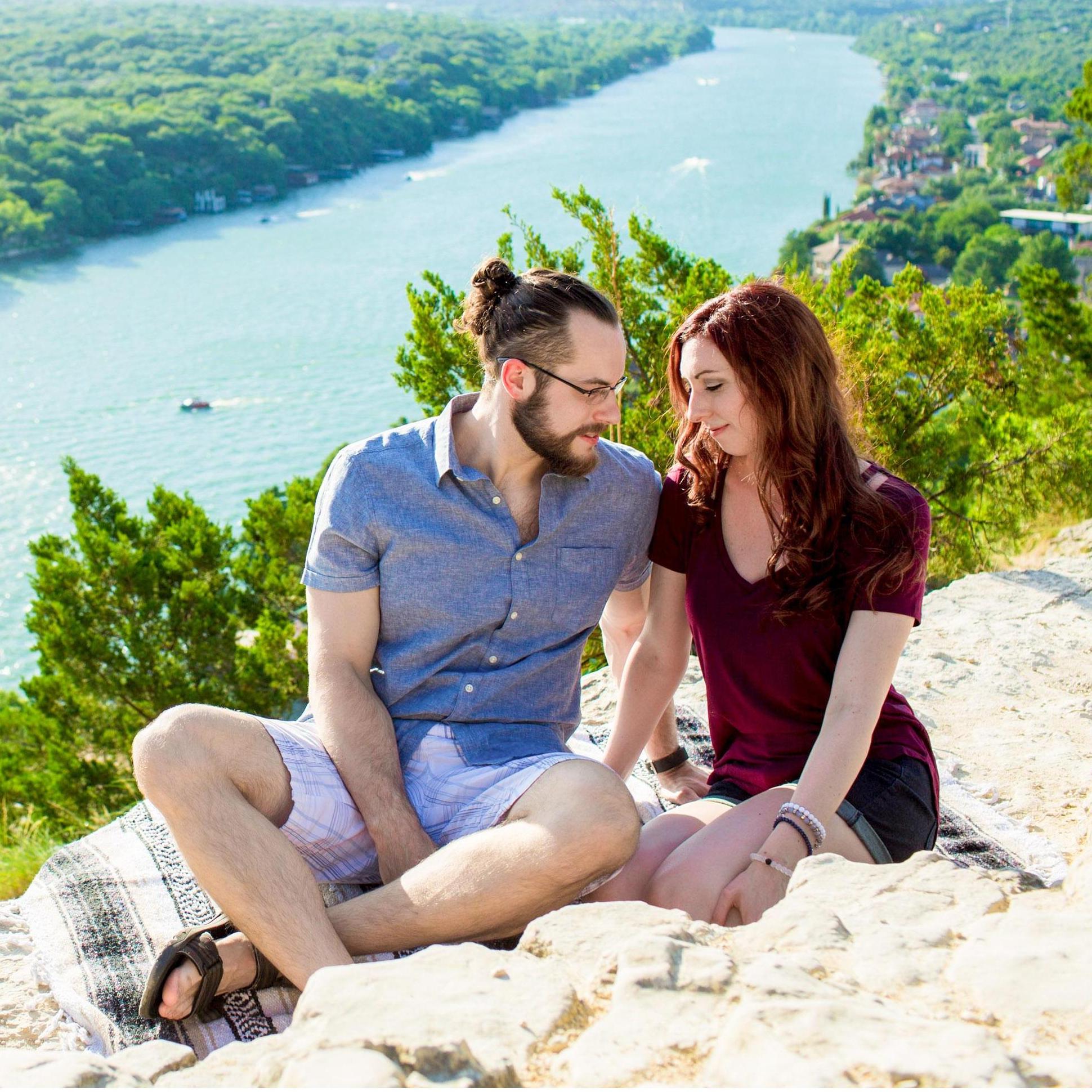 We came back to Mount Bonnell for our engagement pictures!