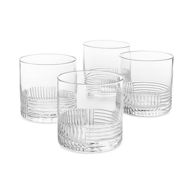 The Cellar Lia Collection 13-oz. Fluted Double Old Fashion Glasses, Set of 4, Exclusively at Macy’s
