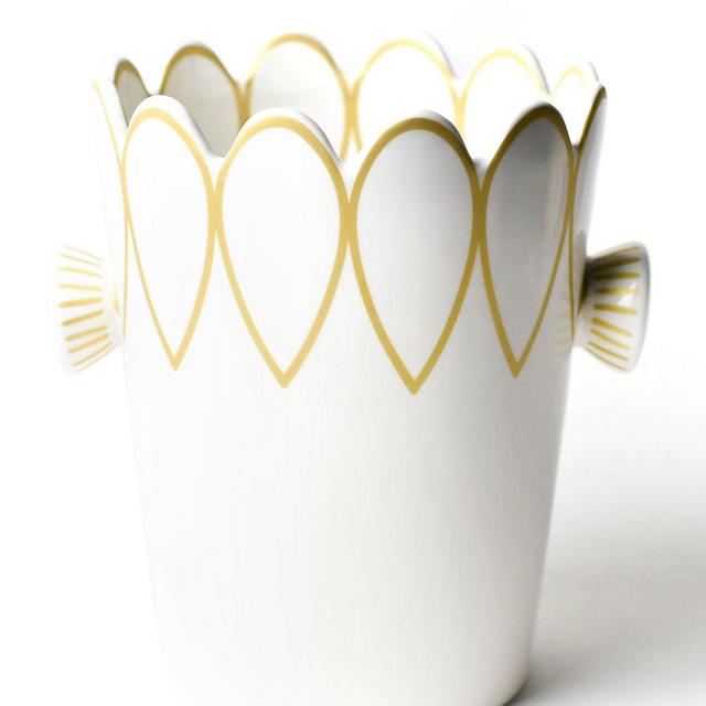 Coton Colors Deco Gold Scallop Ice Bucket