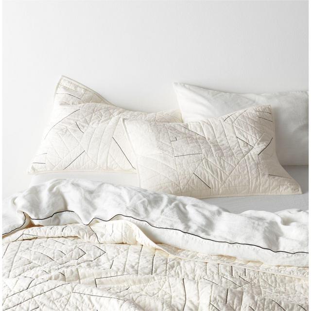 Twigg Cotton Black and White King Quilt
