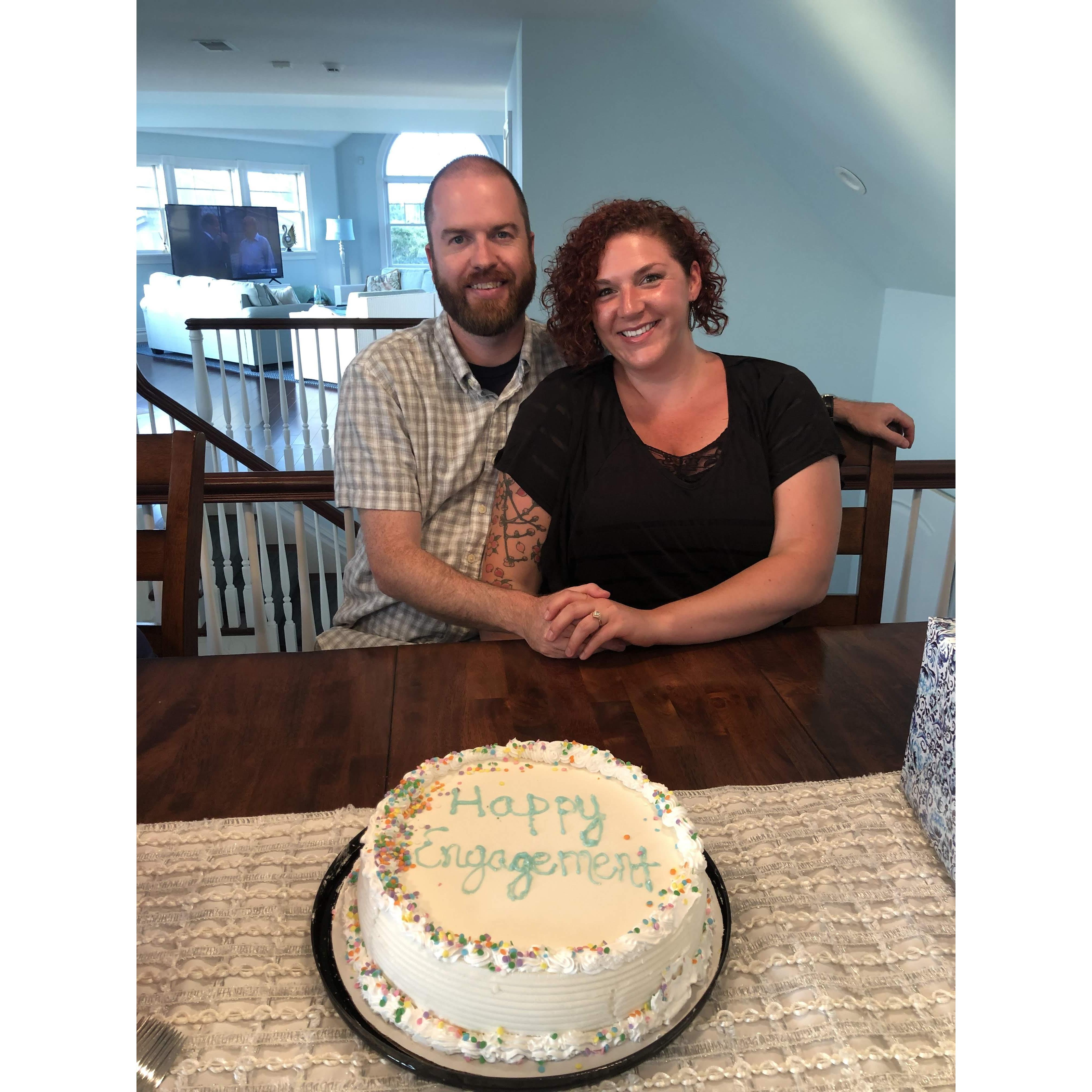 Our surprise engagement party at the Wittig shore house!