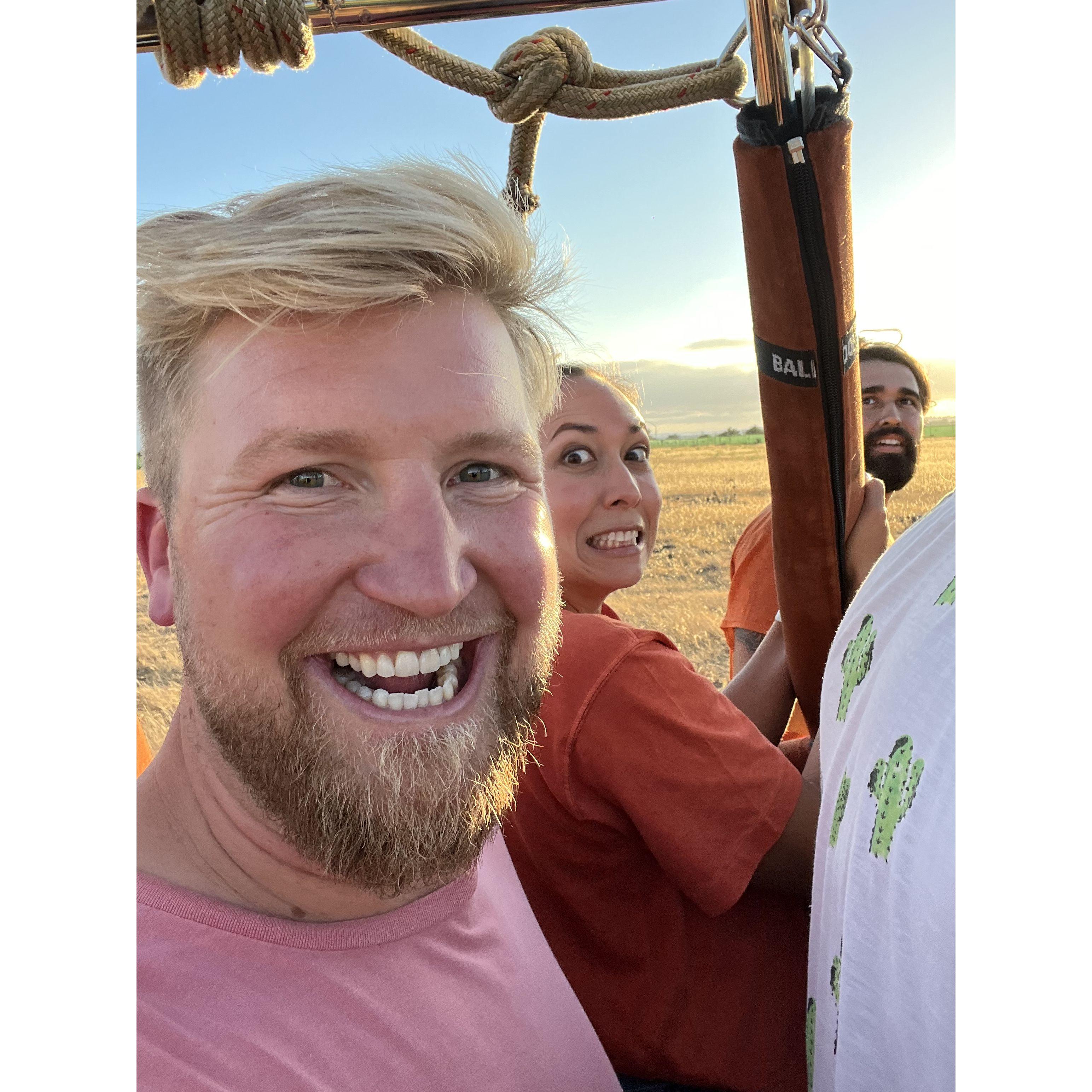 Hot air balloon ride in San Diego!