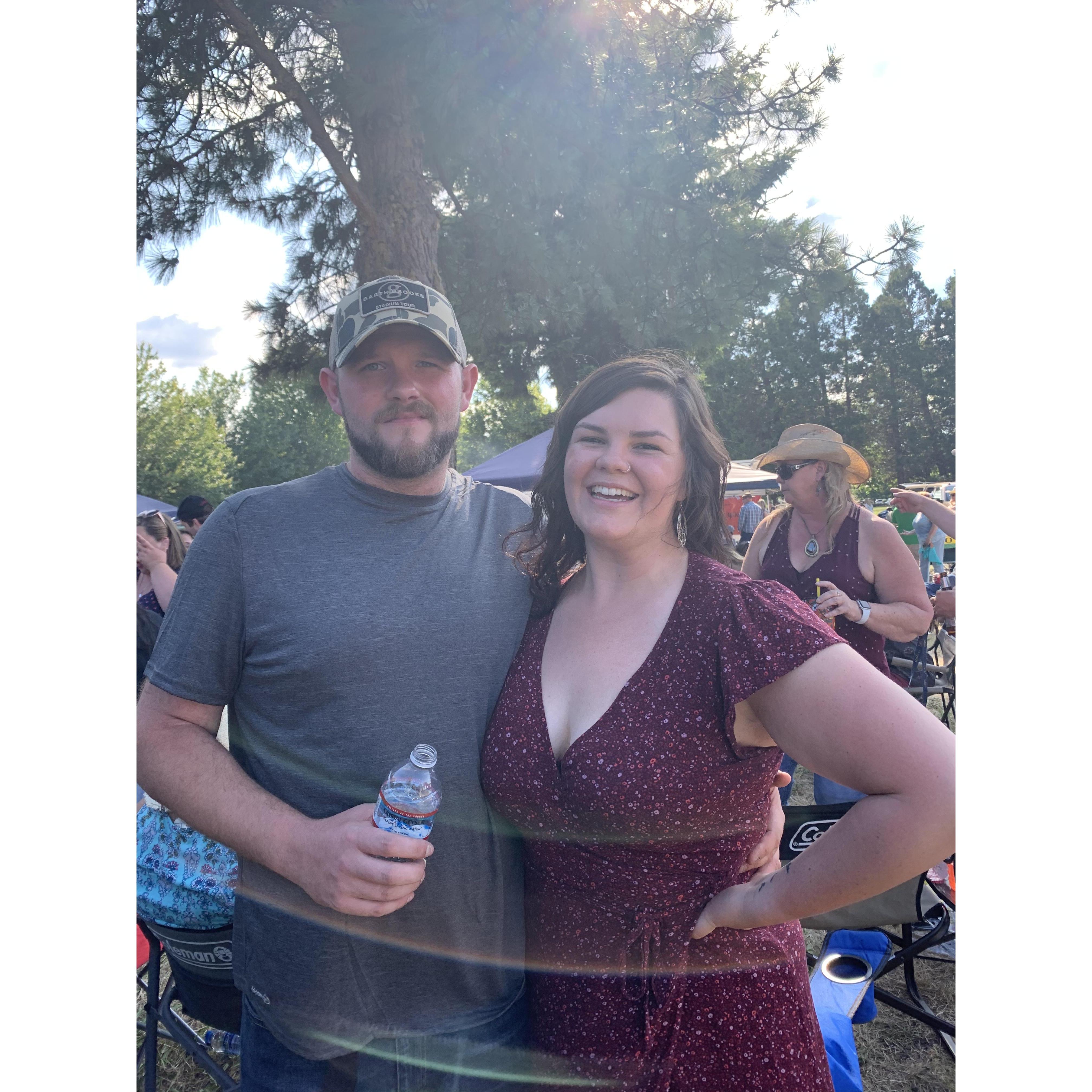 Our first concert together, Garth Brooks!