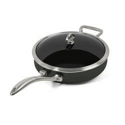 Copper Fusion 11 In. Covered Saute Skillet- Chili Red
