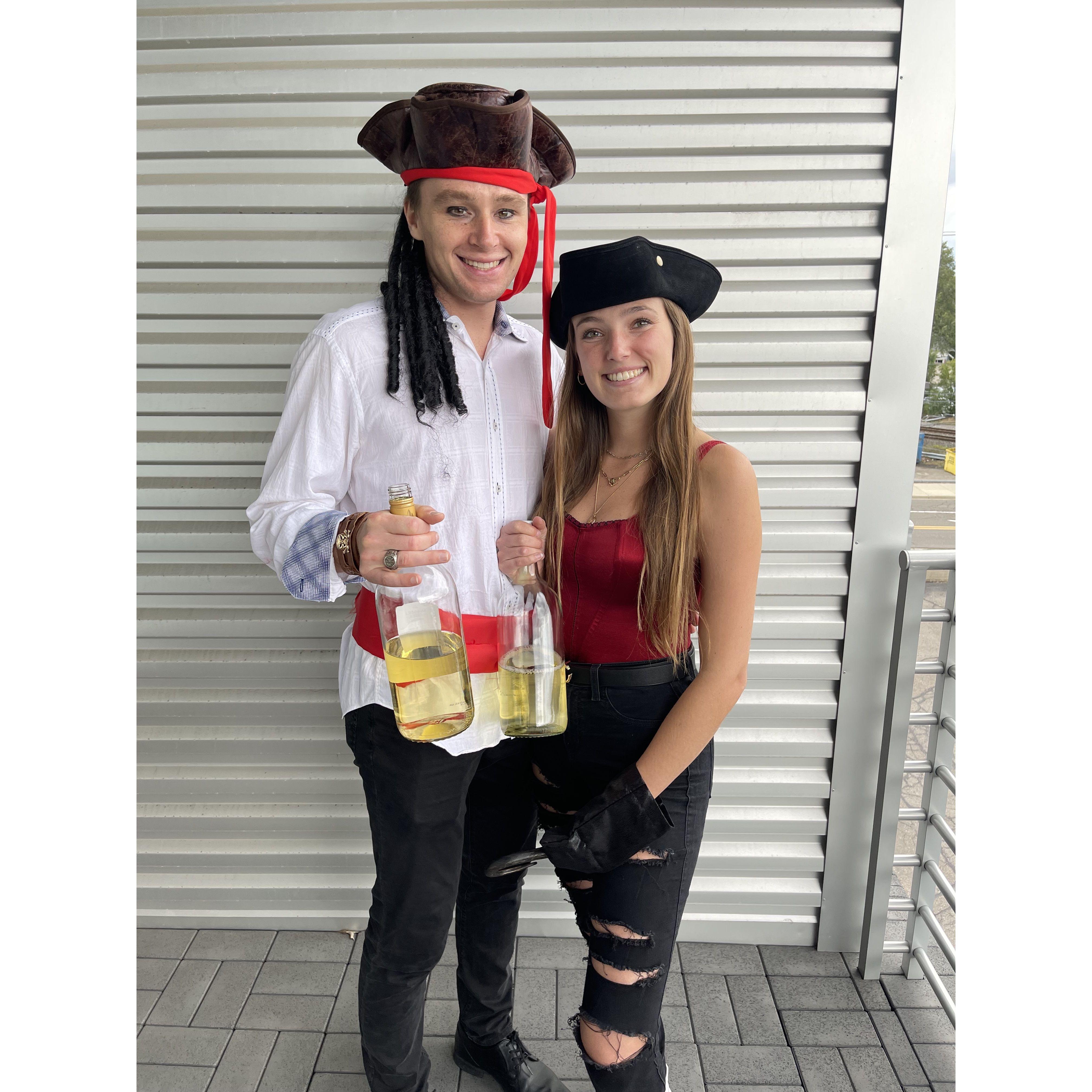 Halloween as pirates