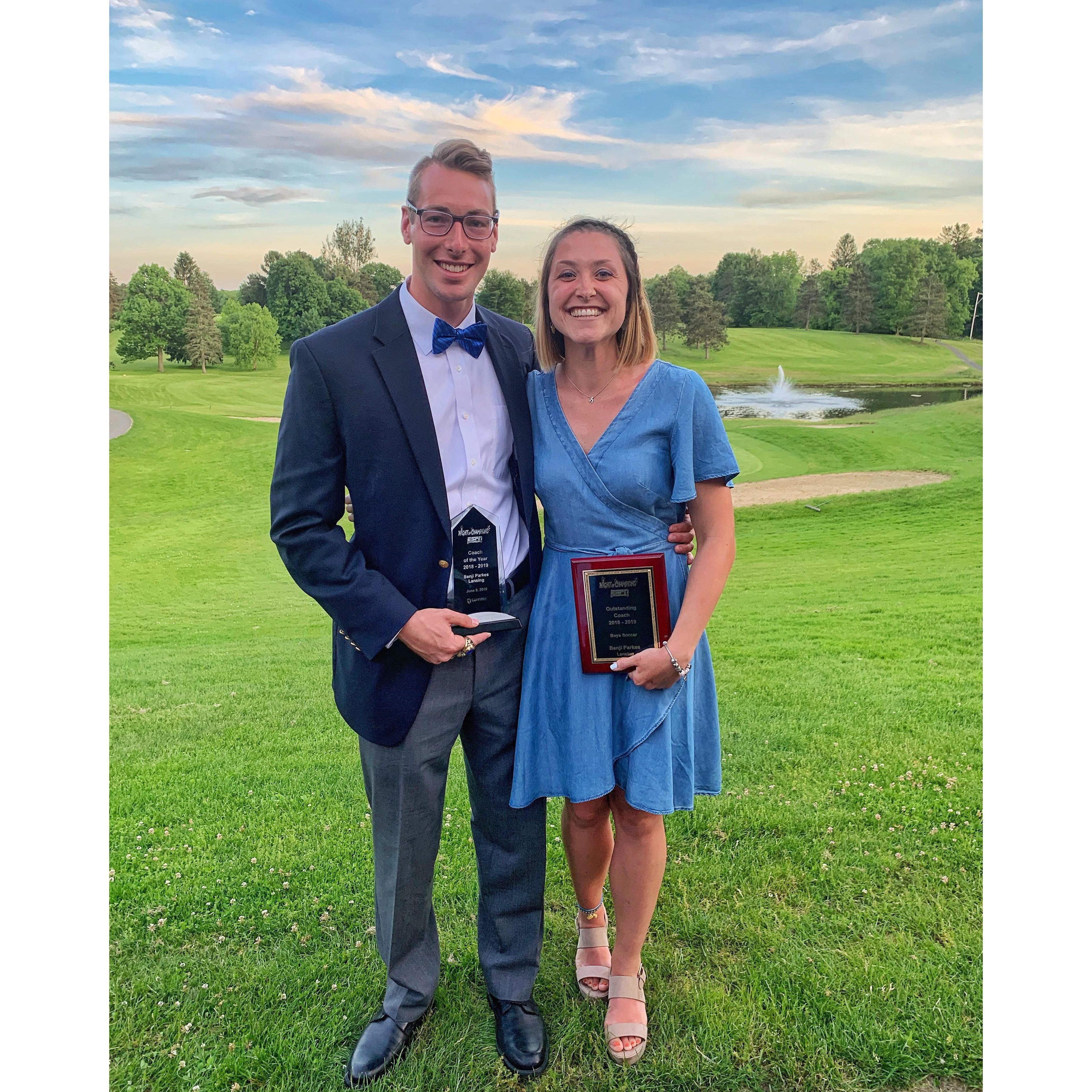 Boy’s Soccer Coach of the Year, Overall Coach of the Year in a Boy’s Sport