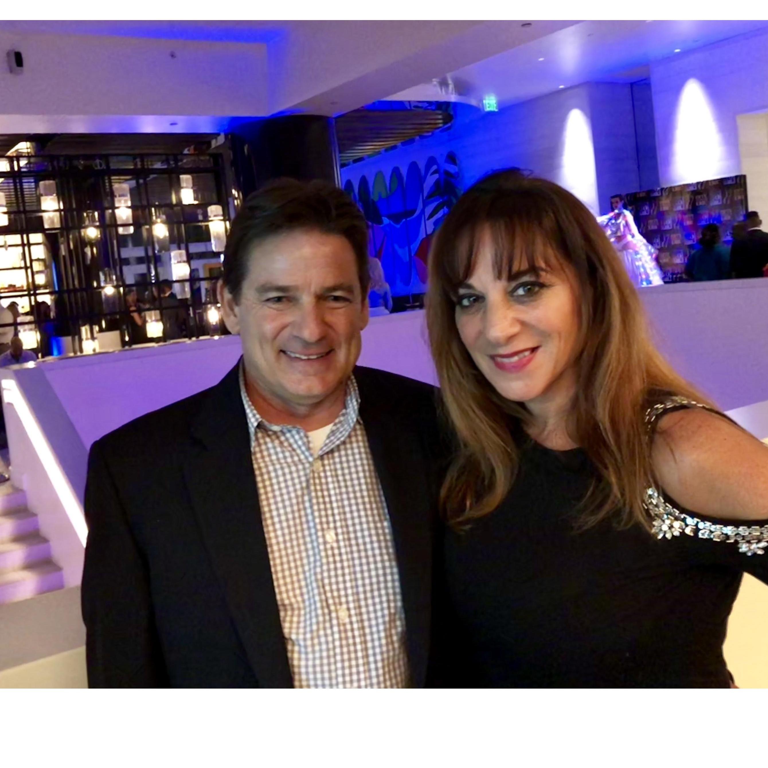 Jeff and Claudette out on the town