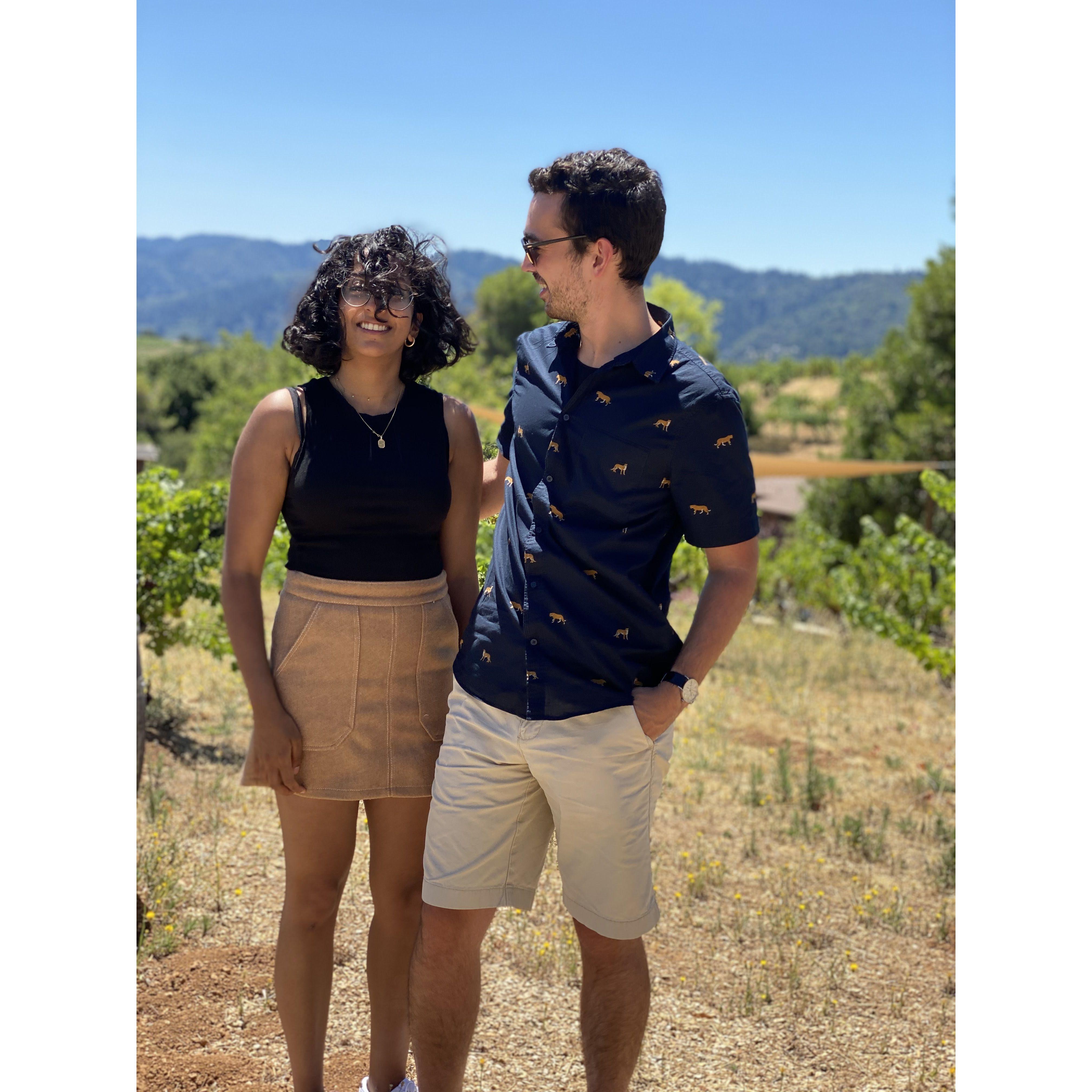 Atop the Santa Cruz mountains at our favorite winery, Ridge. With views like this, every visit brings us (almost) amazing pictures.