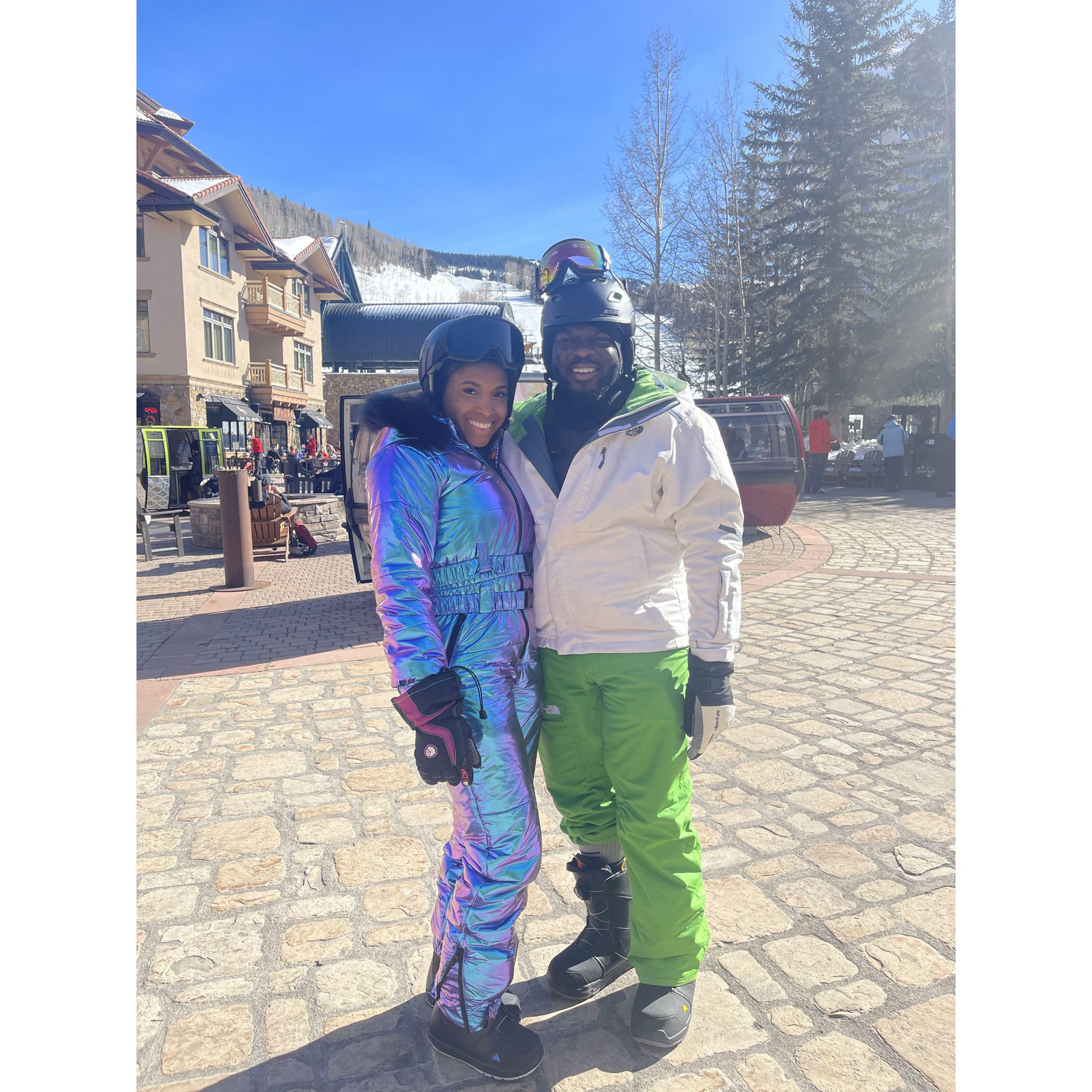 First time on the slopes together