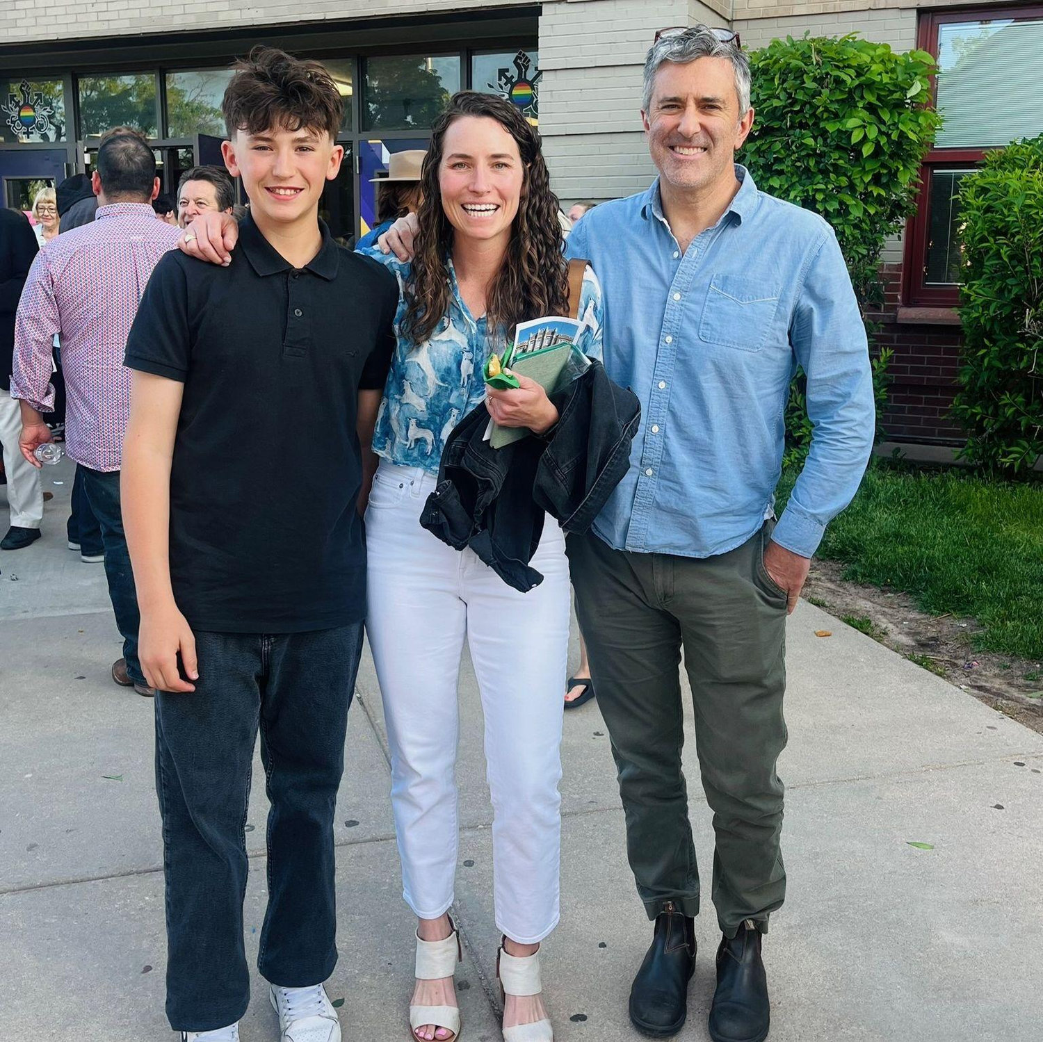 George's 8th grade graduation - high school, watch out!