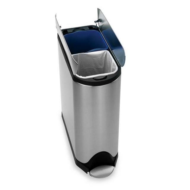 simplehuman® Brushed Stainless Steel Fingerprint-Proof 40-Liter...