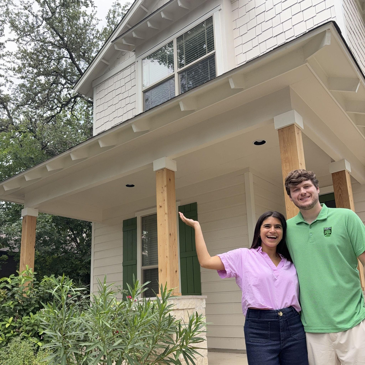July 2025: We bought our home together in Austin!