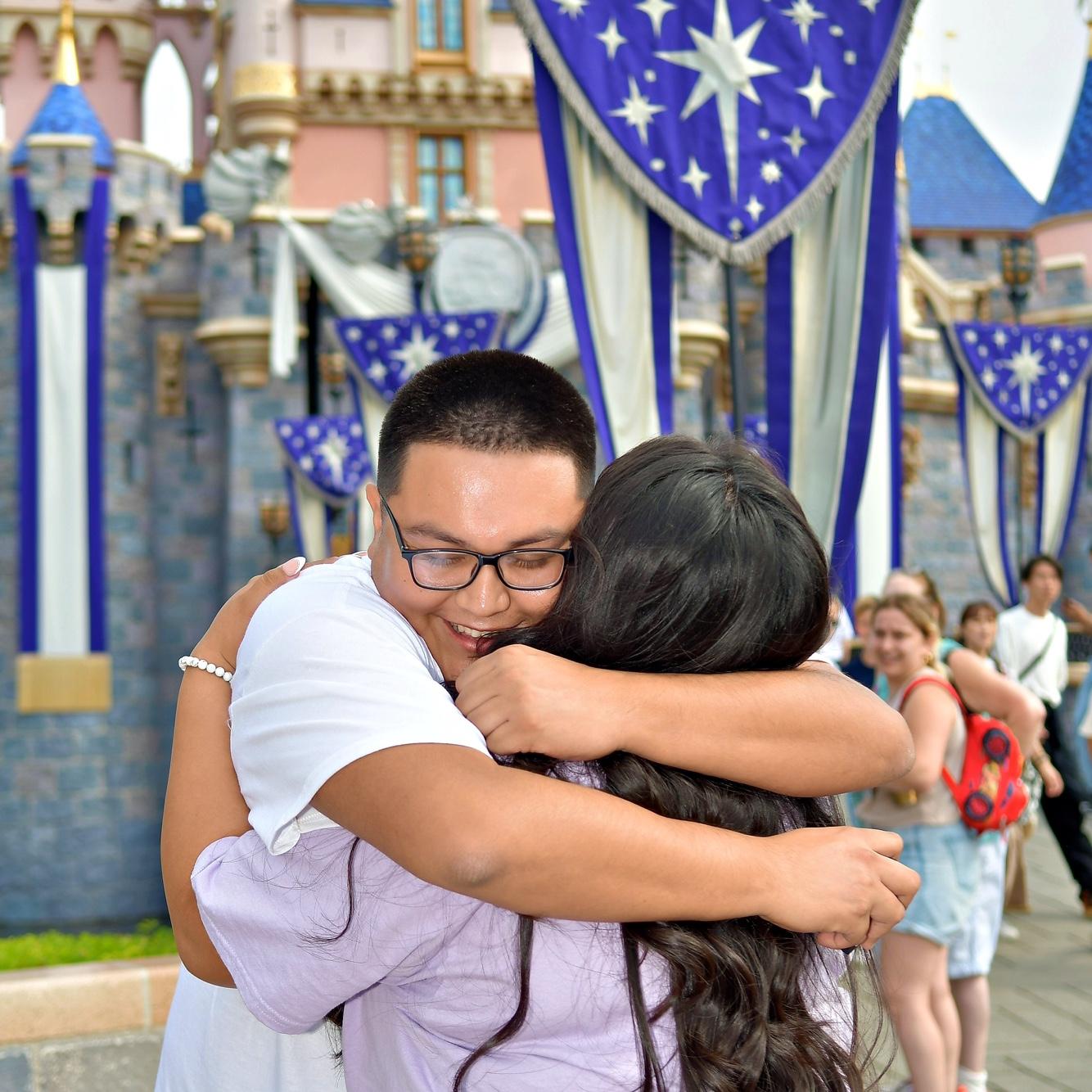 Our first hug as an engaged couple 🥰✨