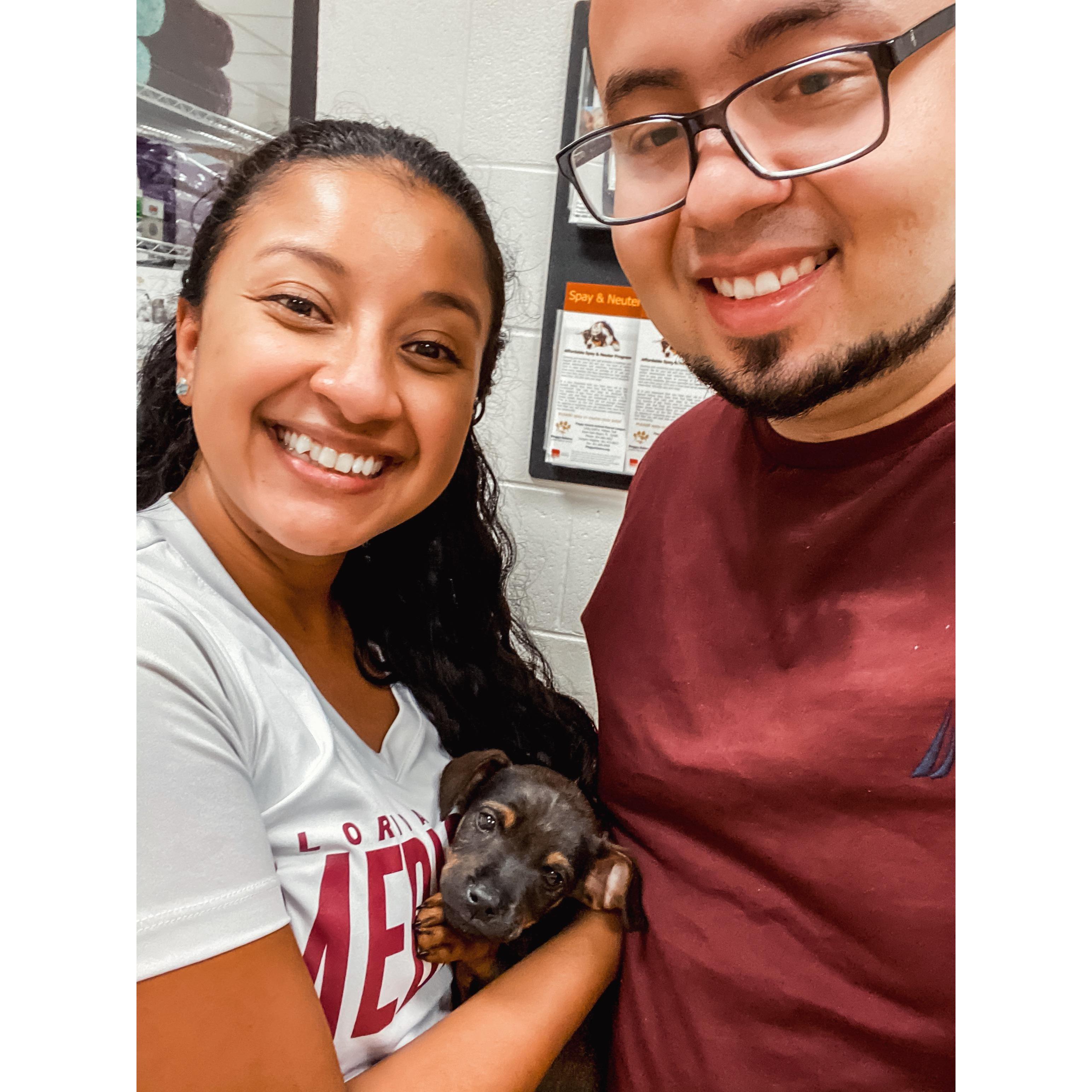 The day we adopted little Rico.