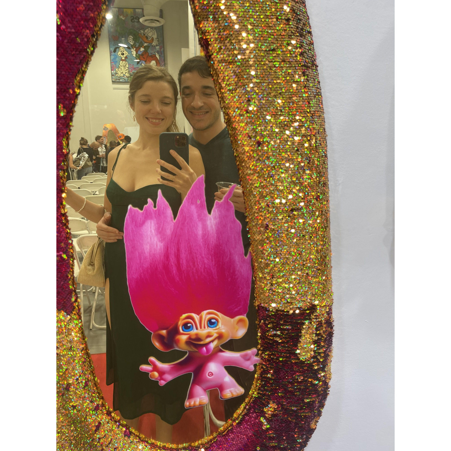 At an art gallery in Miami