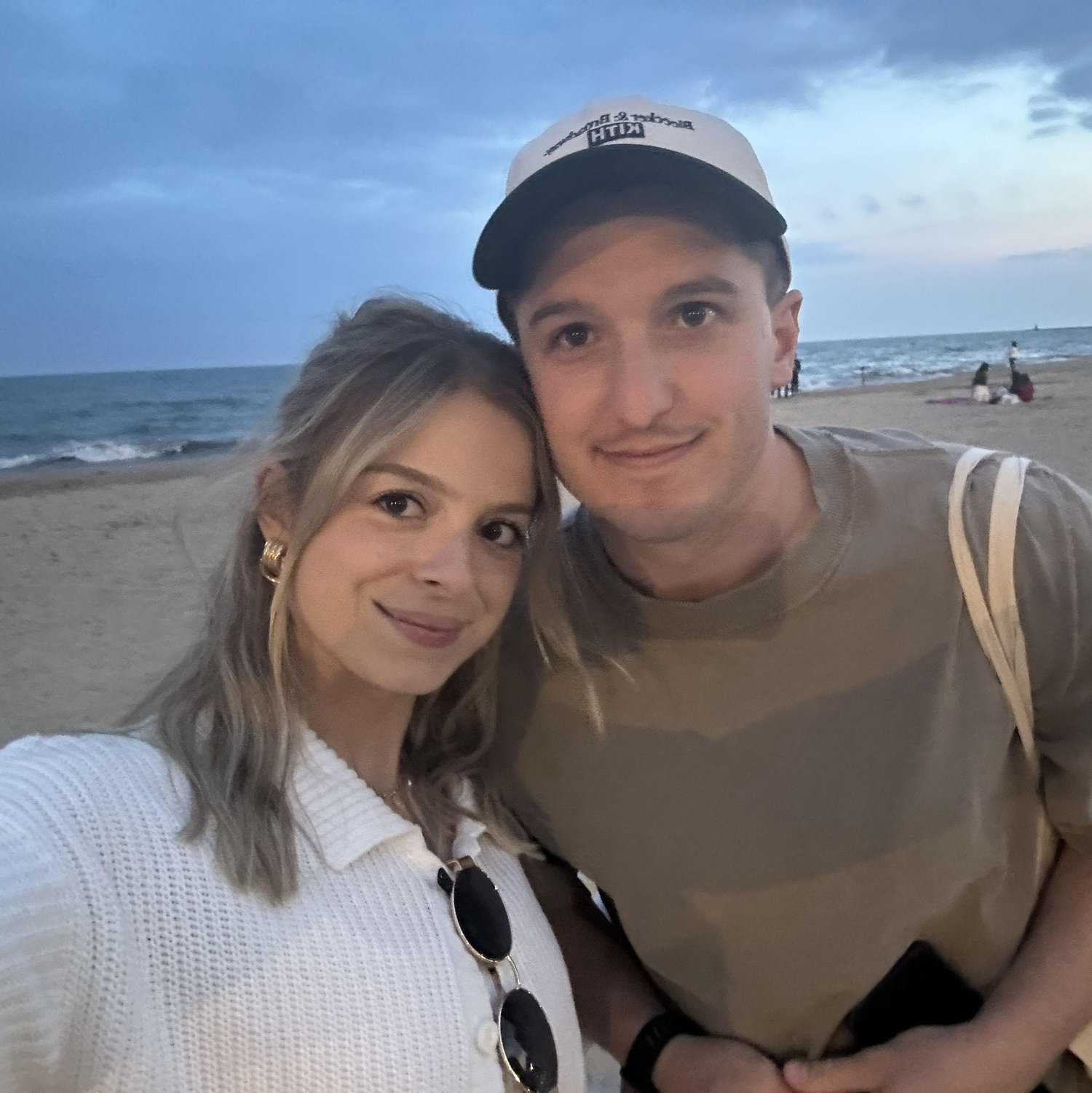 Rachel and Collin love taking walks along Lake Michigan!