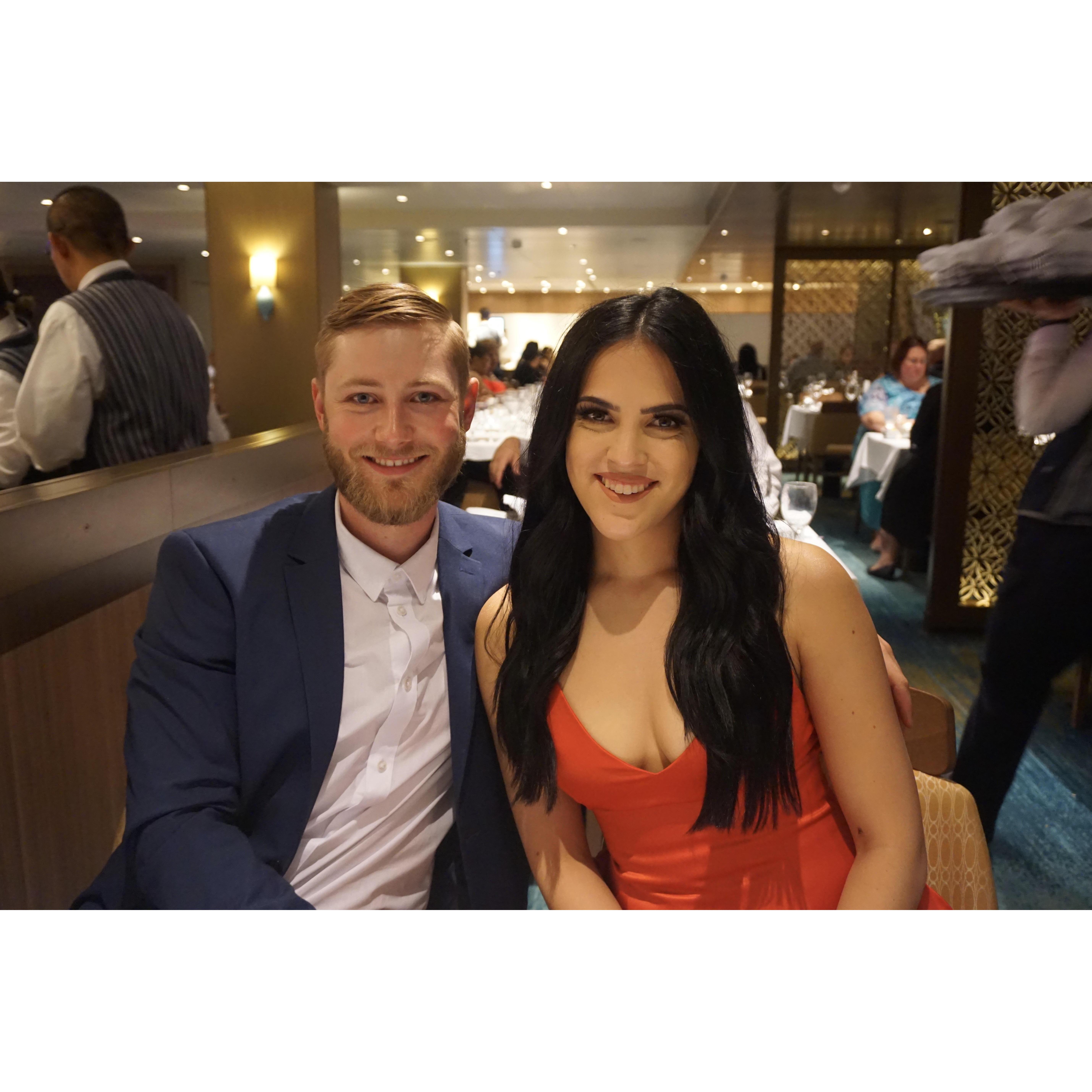 2019 cruise - dakota was supposed to propose this night, but i took to long to get ready so there was no light left outside