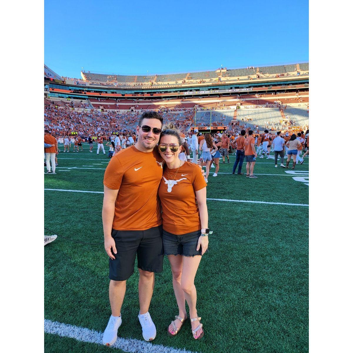 Visiting friends in Austin and catching a football game!