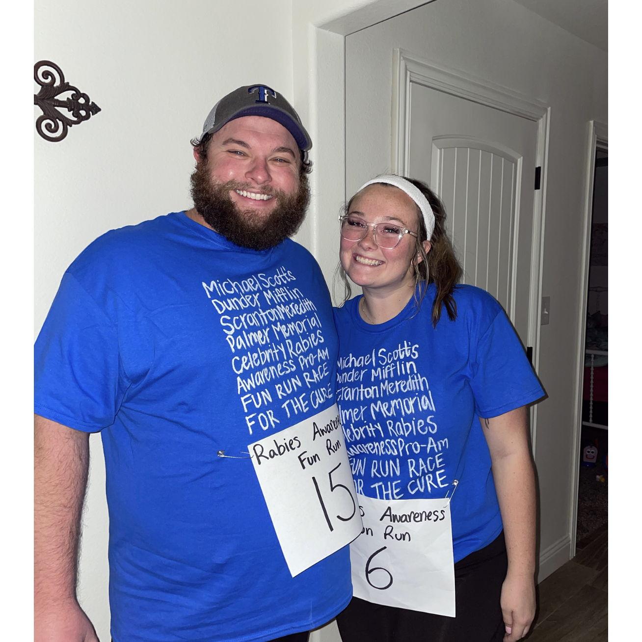 First Halloween together! The cutest Jim and Pam. <3