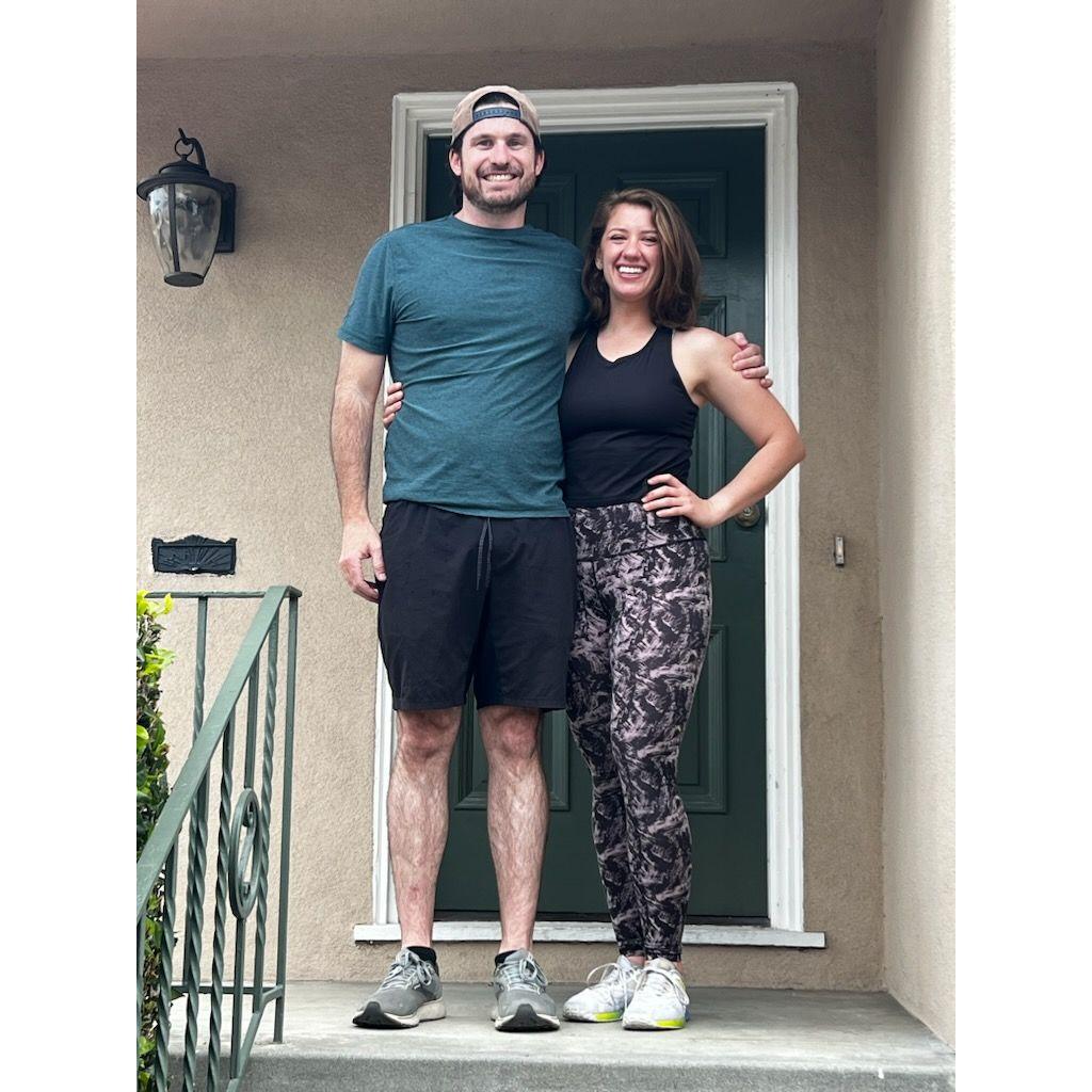 In front of our home in San Leandro after moving in together :') May 2023