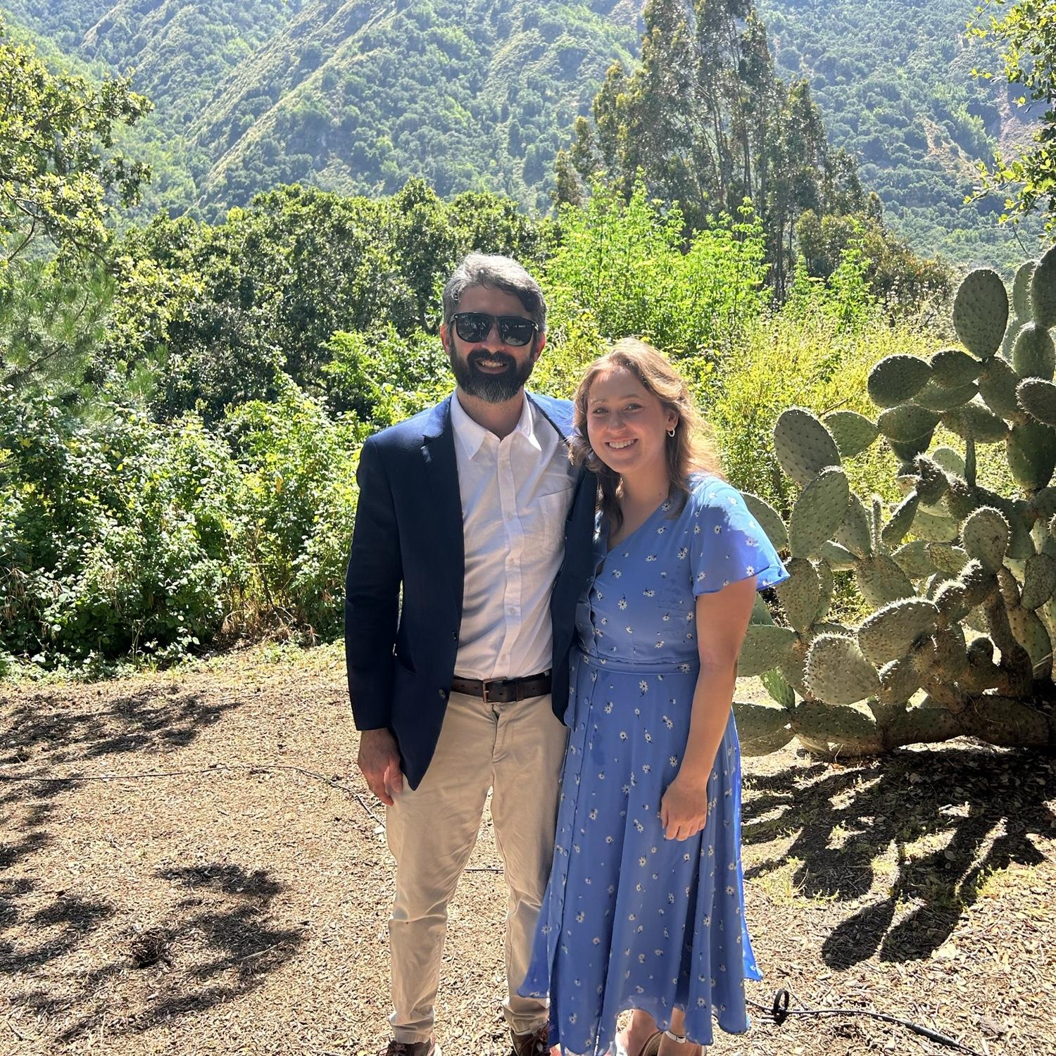 A quick photo op at a family wedding.