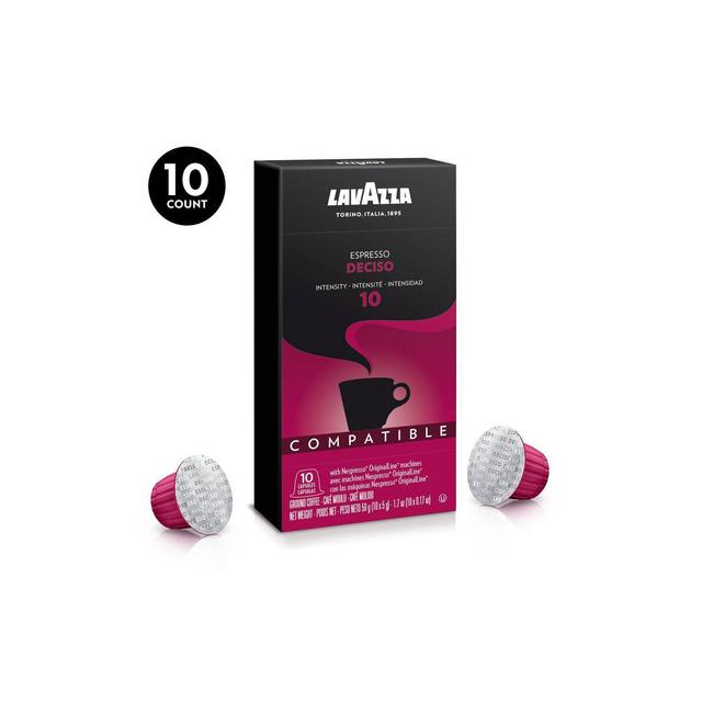 Lavazza Deciso Dark Roast Nespresso Compatible Capsules - 10ct