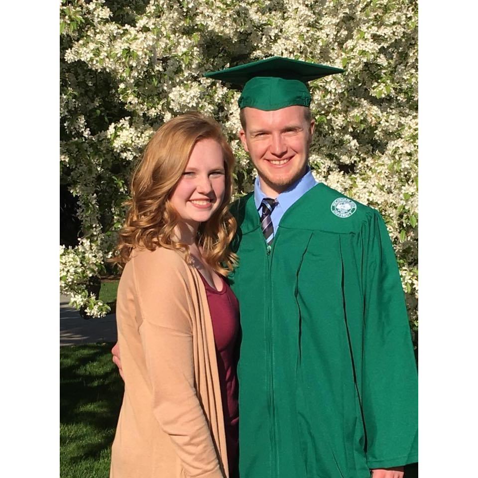 Jacob's MSU graduation- one of three graduations celebrated together.