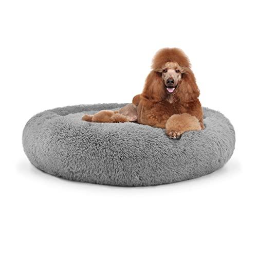 The Dog’s Bed Sound Sleep Donut Dog Bed & Cat Bed, Original Calming Anti-Anxiety Premium Quality Plush Nest Snuggler - with Removable Cover