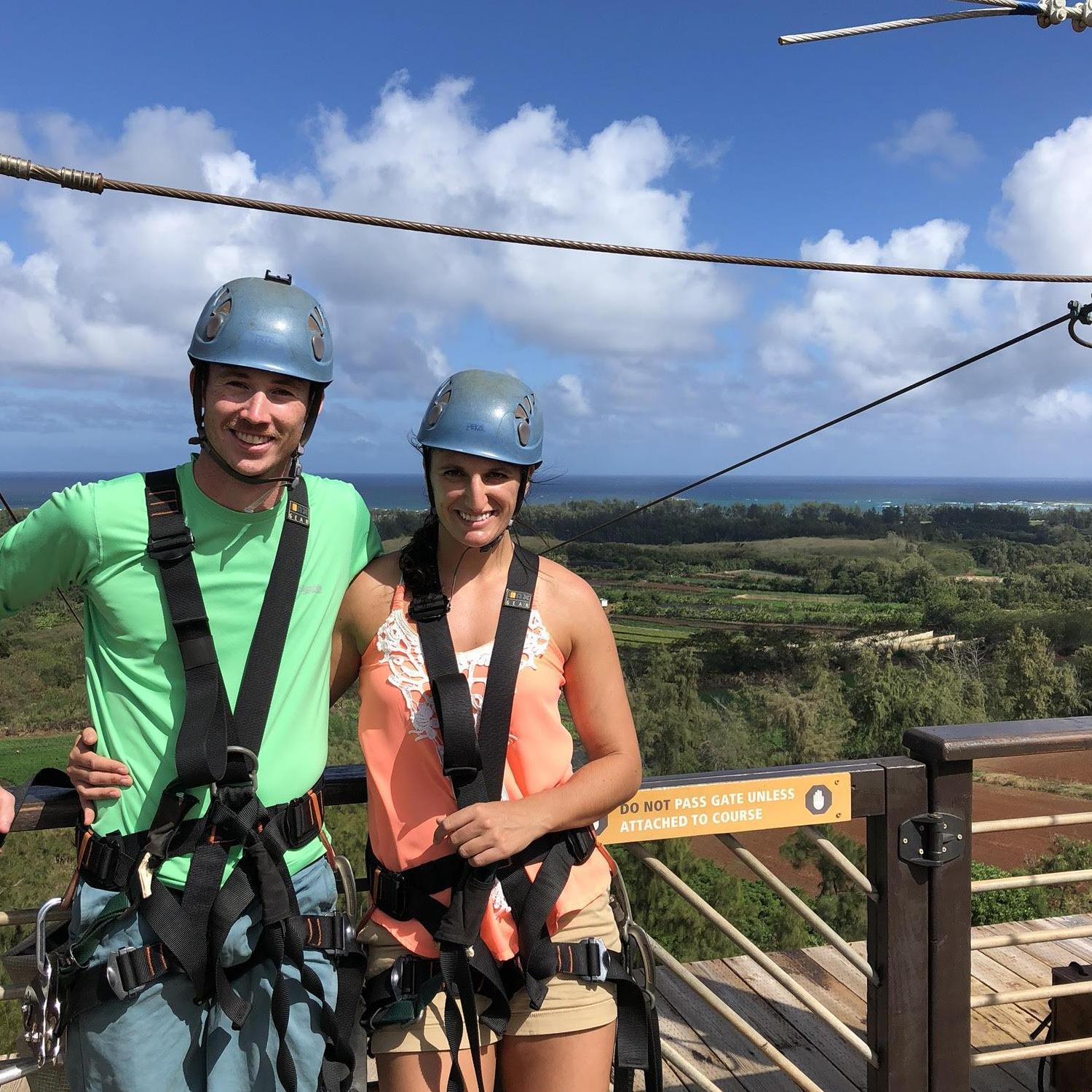 Zip-line in Hawaii