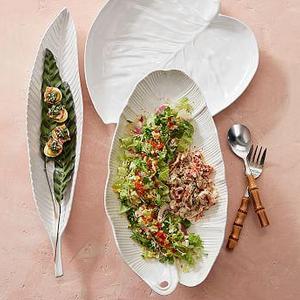 BANANA LEAF MELAMINE PLATTER