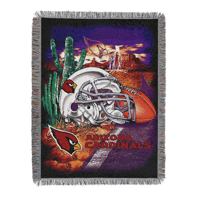 Northwest NFL Arizona Cardinals Unisex-Adult Woven Tapestry Throw Blanket, 48" x 60", Home Field Advantage