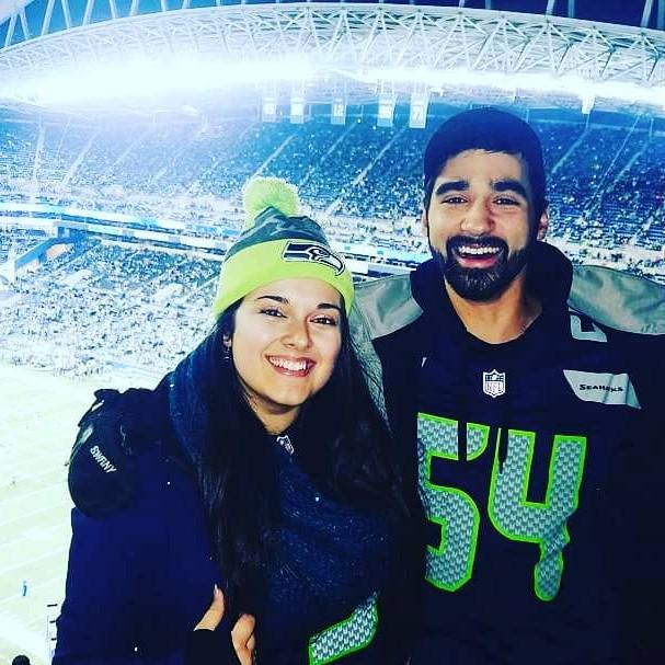 I took Jess to her first Seahawks game!