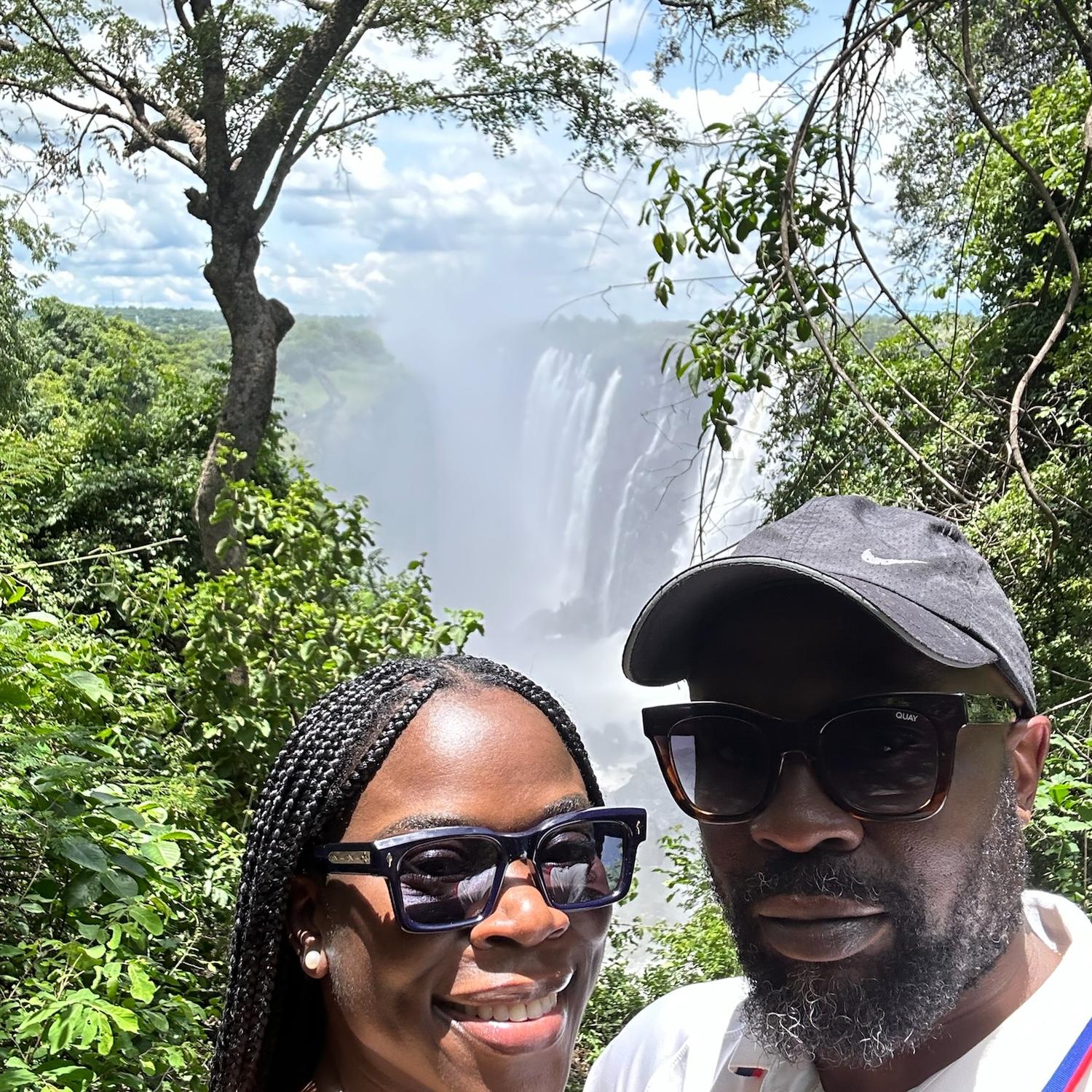 Mtokufa took Dunni to Livingstone, Zambia to visit Mosi-oa-Tunya (also known as Victoria Falls)