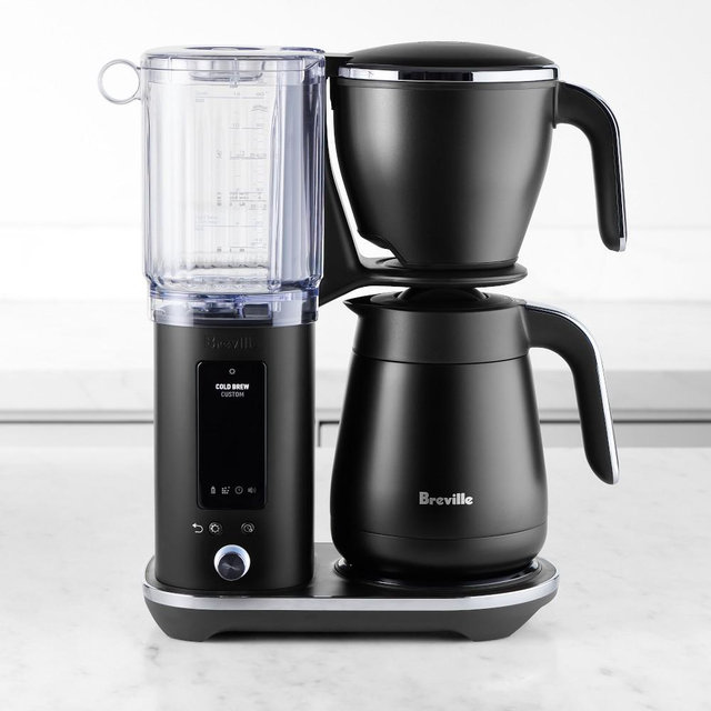 Breville Luxe Brewer™ Drip Coffee Maker with Thermal Carafe, Black Truffle
