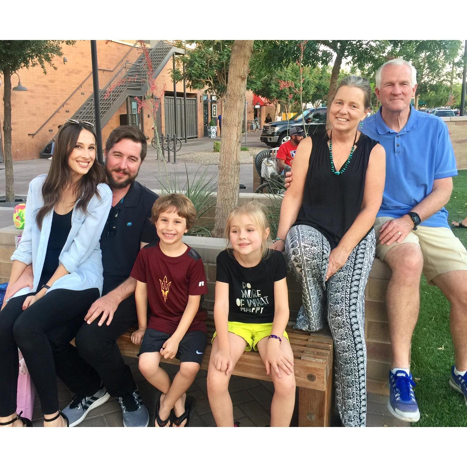 This was the first time Landon and Scarlett met!