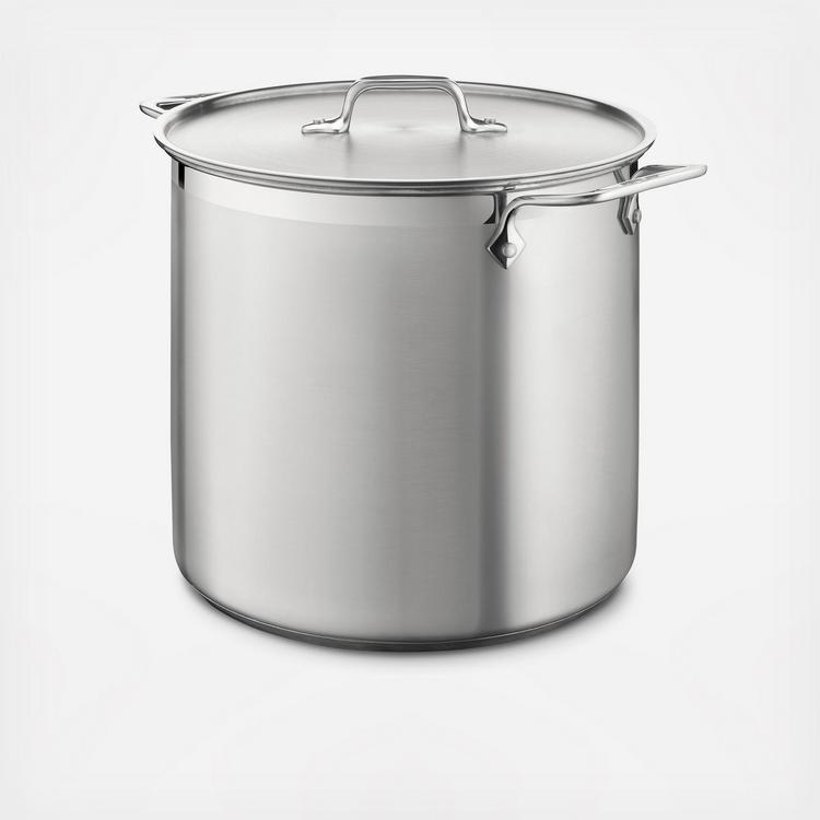 All-Clad Stainless Steel Stockpot with Pasta & Steamer Inserts, 8
