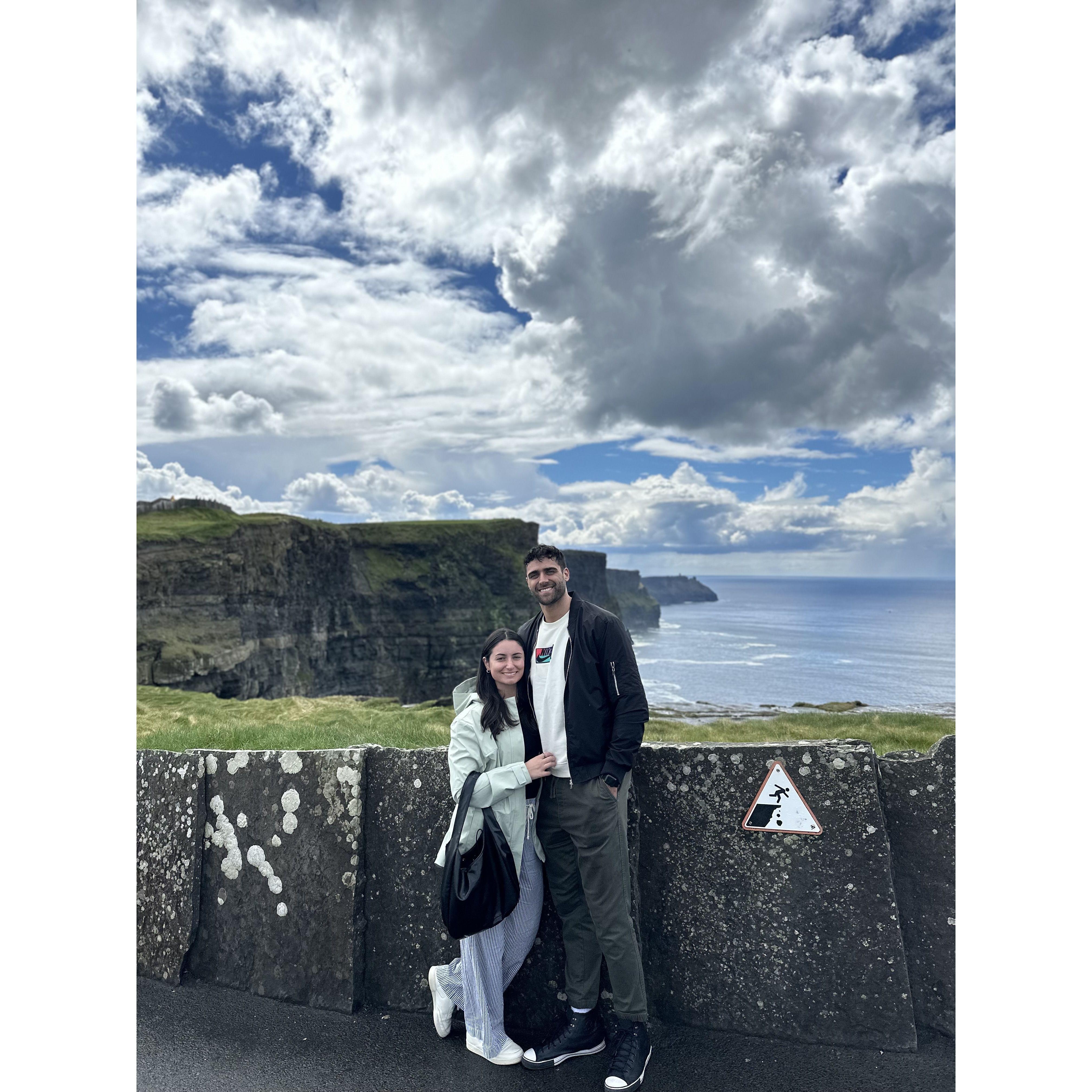 Our first time in Europe together. Hello Ireland!