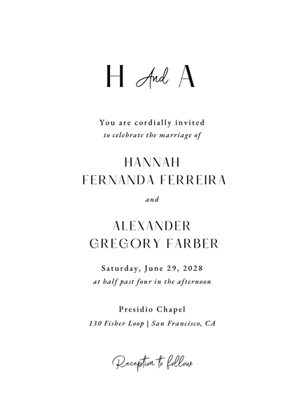 Milford Type Letterpress | Black | Zola Wedding Invitations