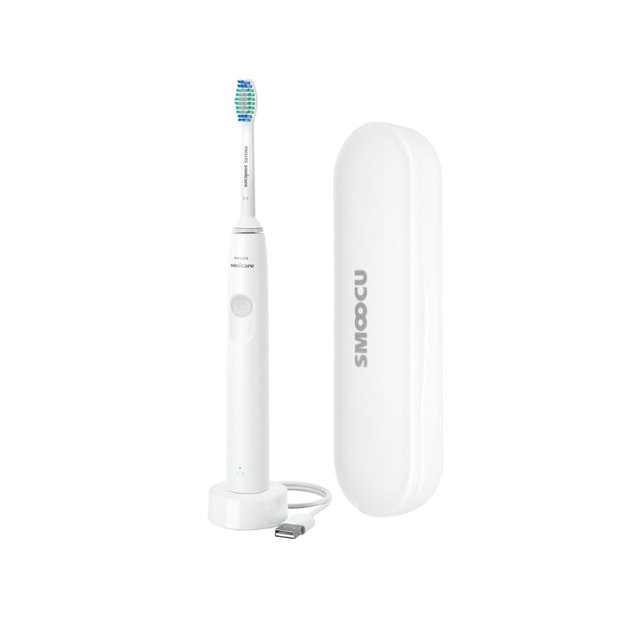 Philips Sonicare DailyClean Rechargeable Toothbrush with Smoocu Case, SmarTimer and Quadpacer
