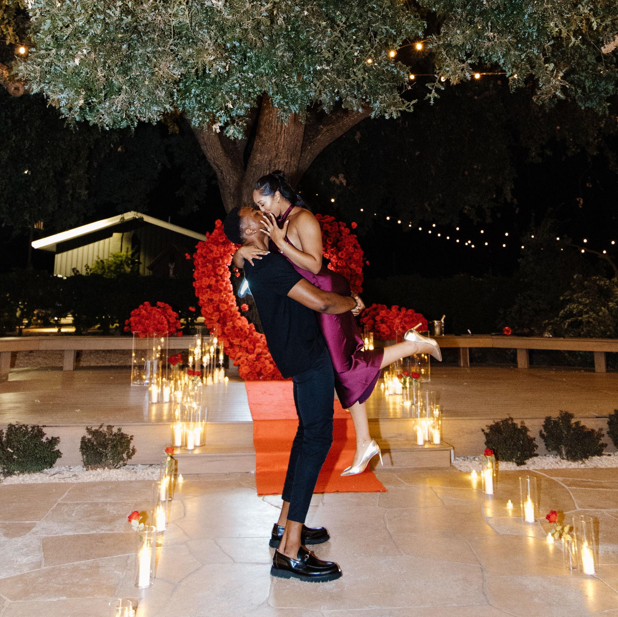 Marvin proposed to Brenna on August 15, 2025.