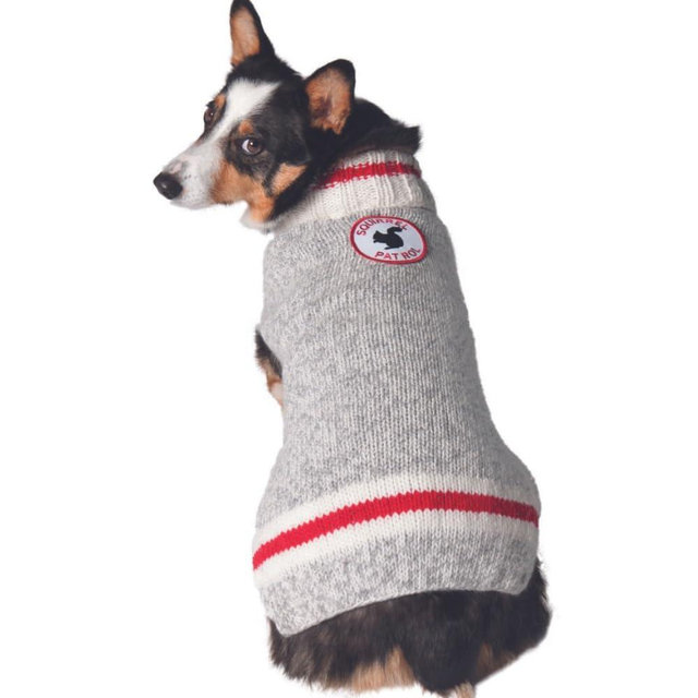 Chilly Dog Squirrel Patrol Patch Dog Sweater (Large)
