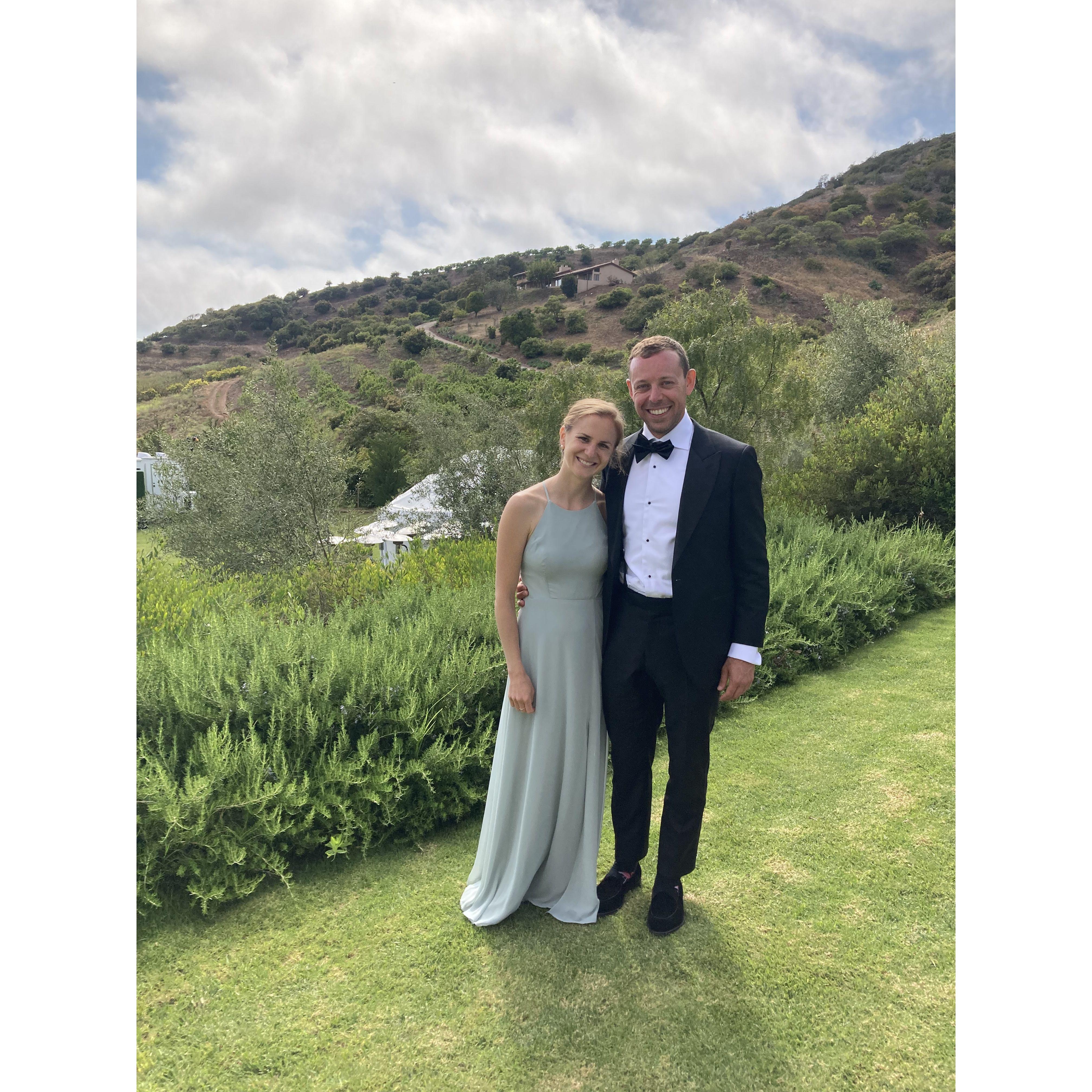 The first of nearly 15 weddings we've attended together!