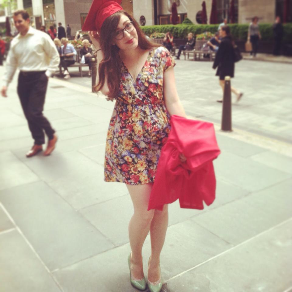 Bridget graduated from SVA in 2013 (we weren't dating yet)