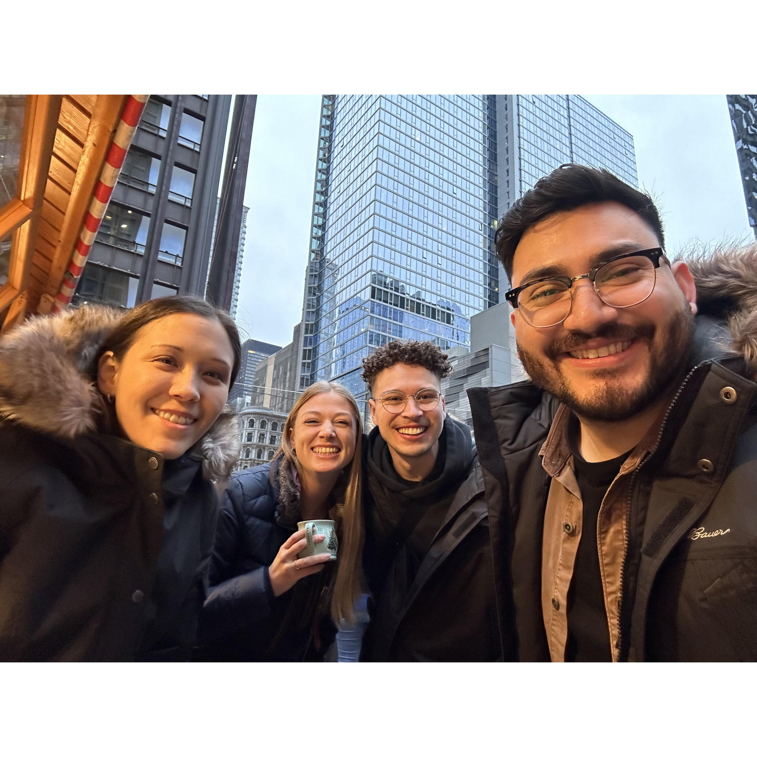Their first double date with their close family friends Chelsea and Isaac!