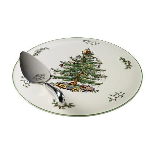 Spode Christmas Tree Cake Plate and Server