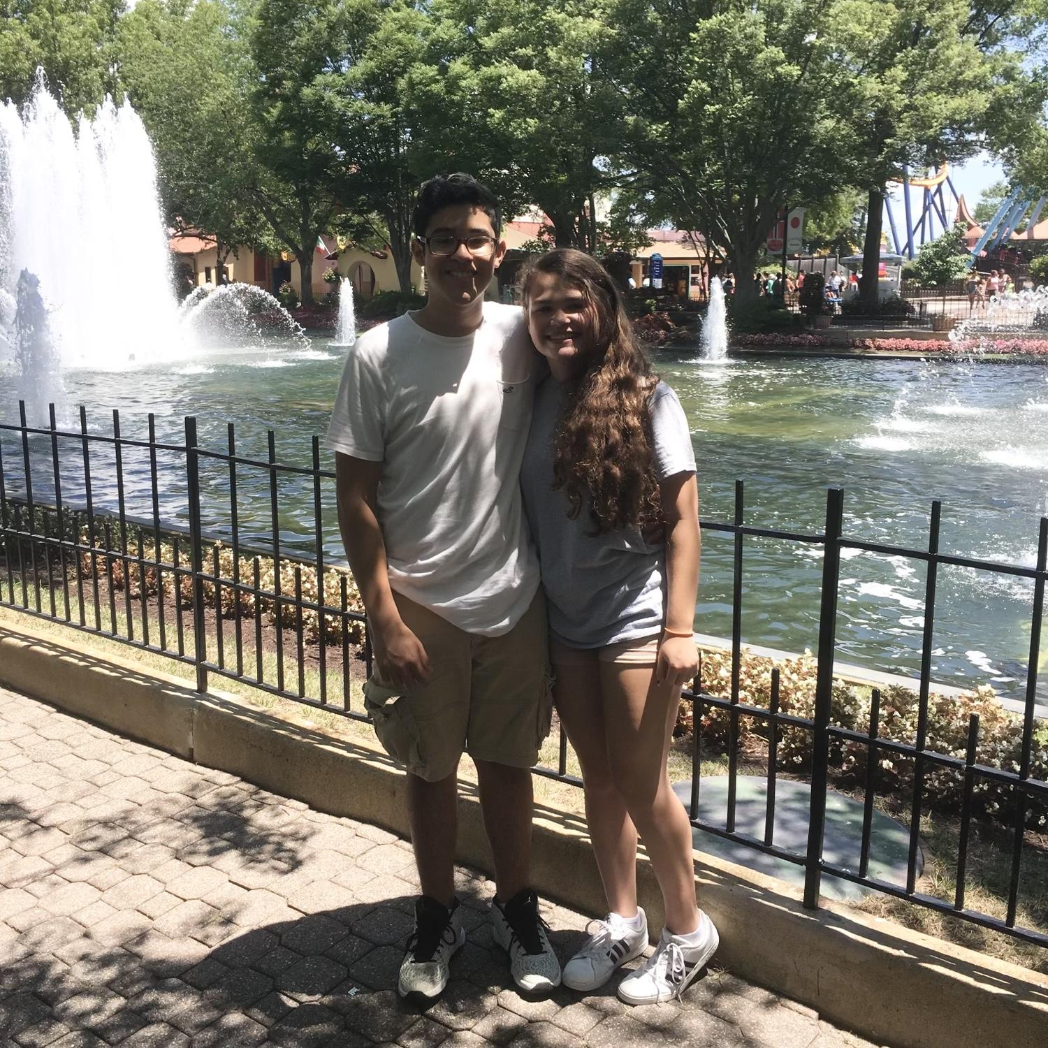 July 2017, celebrating Dennis’s 17th birthday at King’s Dominion