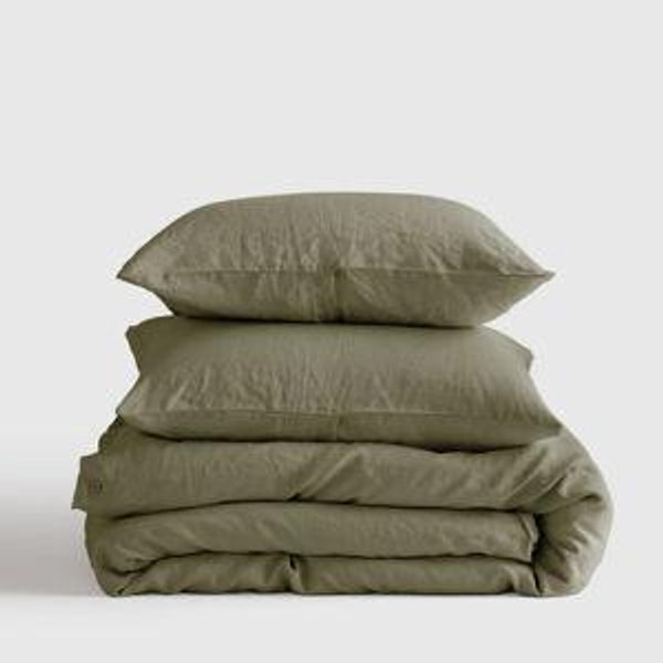 King Willowleaf Linen Duvet Cover Set | Quince