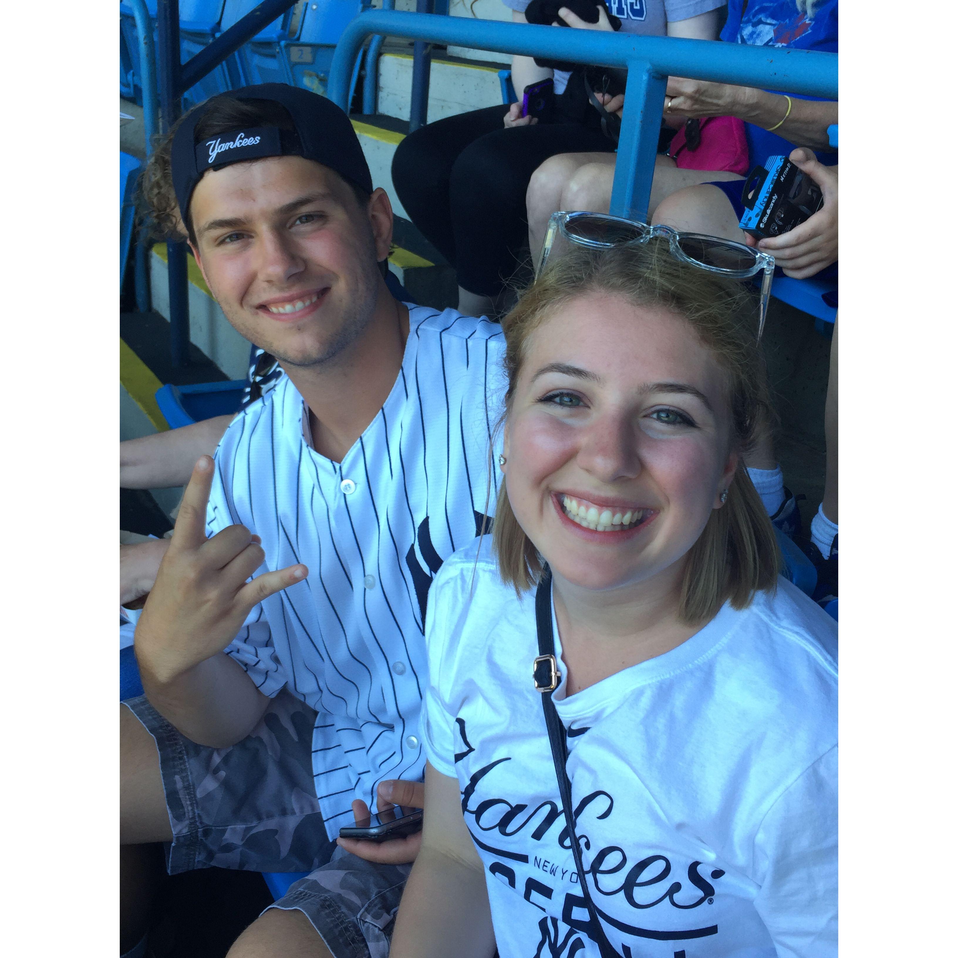 First Yankees game together