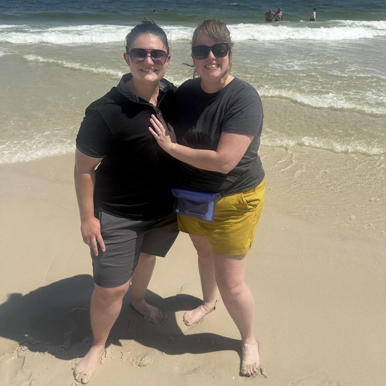 Right after our beach engagement!